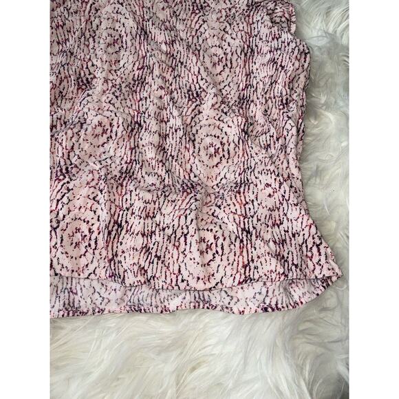 Studio B by Bobeau womens sz. L multicolor rayon blouse. Pretty, comfortable - Picture 6 of 9